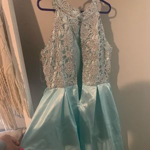 Girls mermaid style halter dress